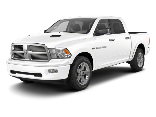 2012 RAM 1500 Big Horn in Bright White — front three-quarter view