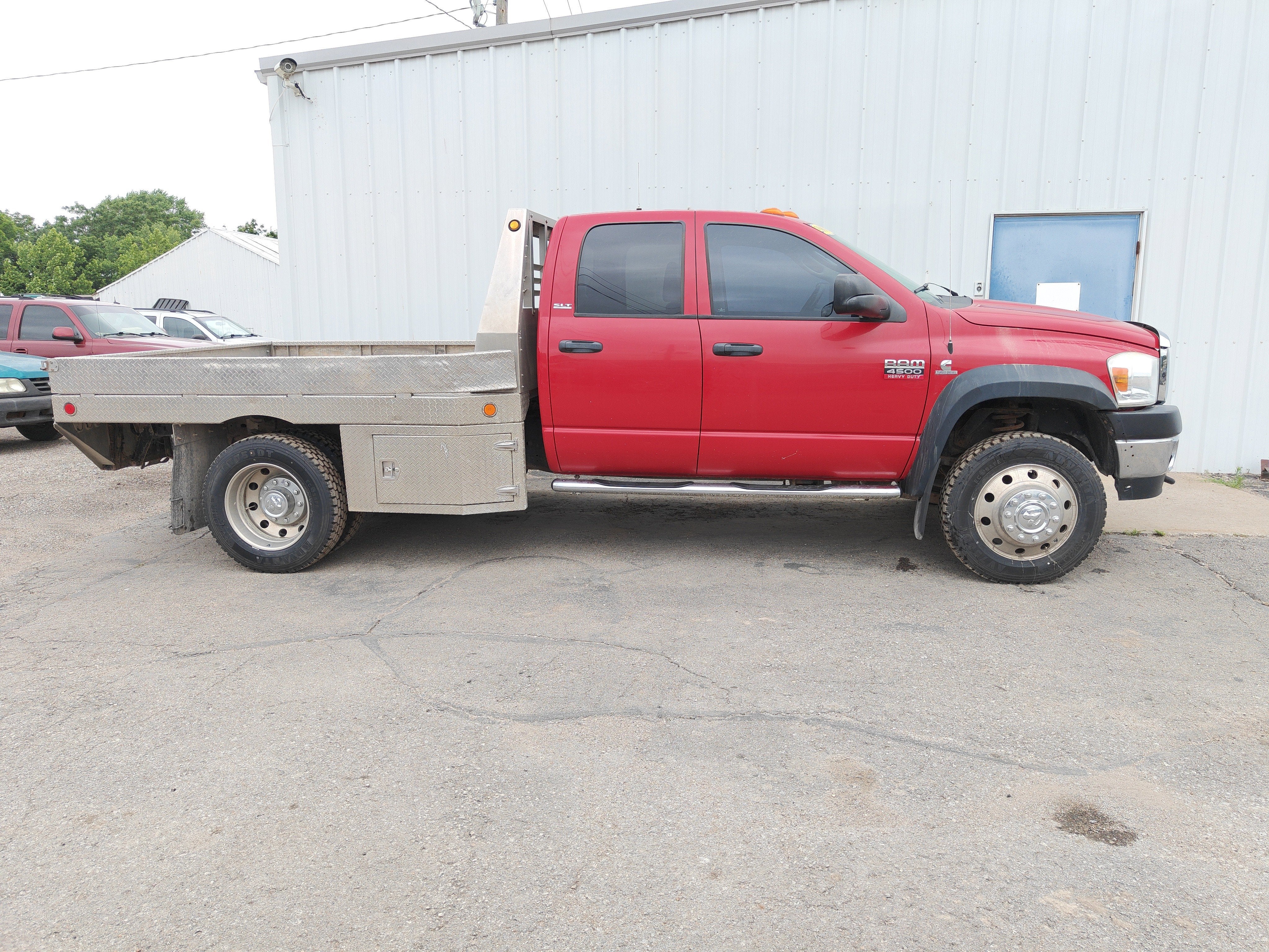2008 Dodge Ram 4500 HD Chassis ST/SLT/Laramie in Flame Red Clearcoat — front three-quarter view
