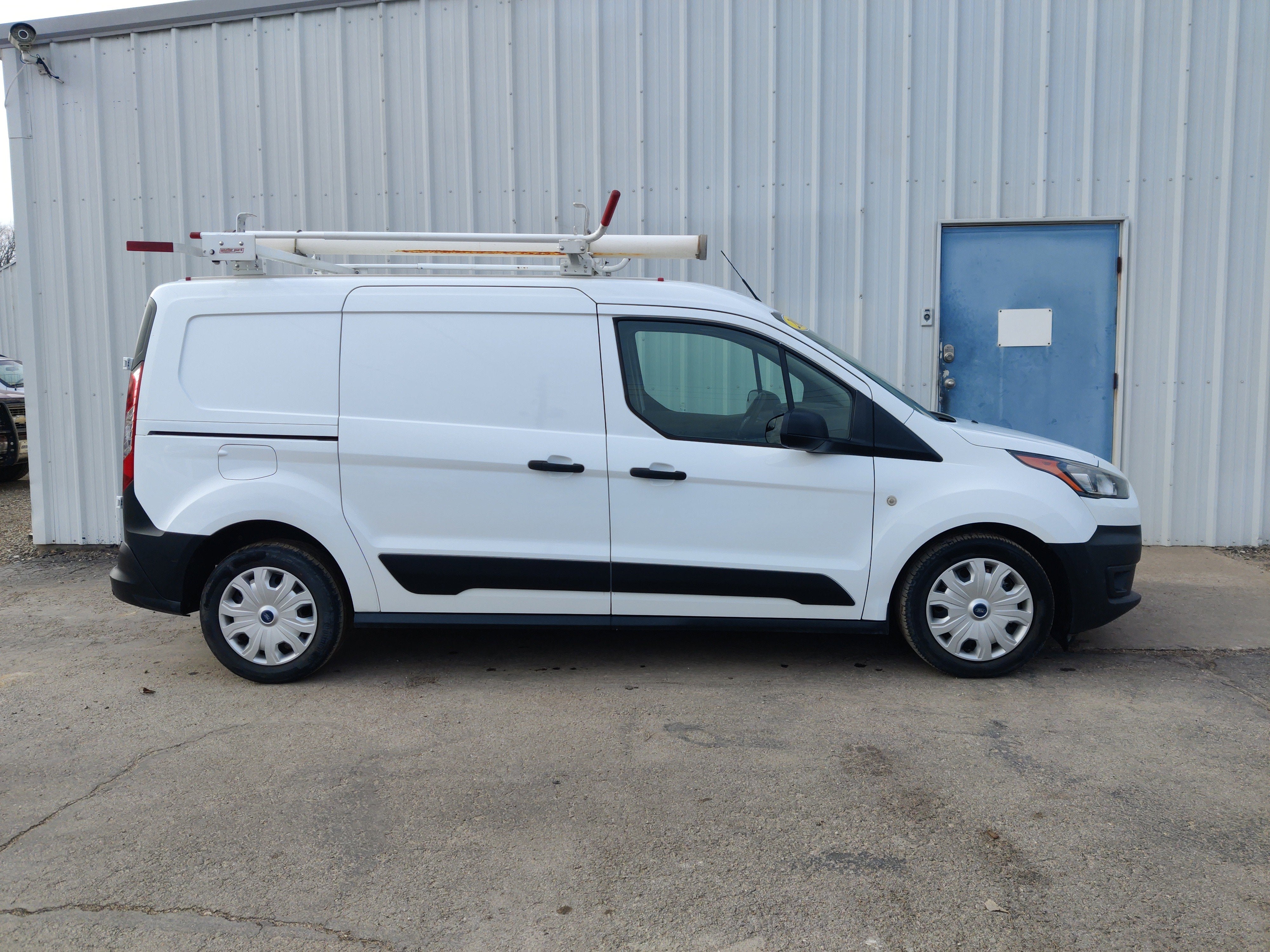 2022 Ford Transit Connect XL Cargo Van in Frozen White — front three-quarter view